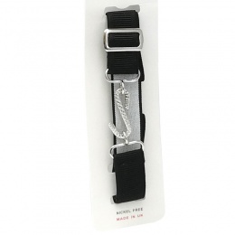 Boys Black Adjustable & Elasticated Formal Belt